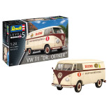 KIT PARA MONTAR REVELL KOMBI VOLKSWAGEN T1 "DR. OETKER" 1/24 124 PEÇAS REV 07677